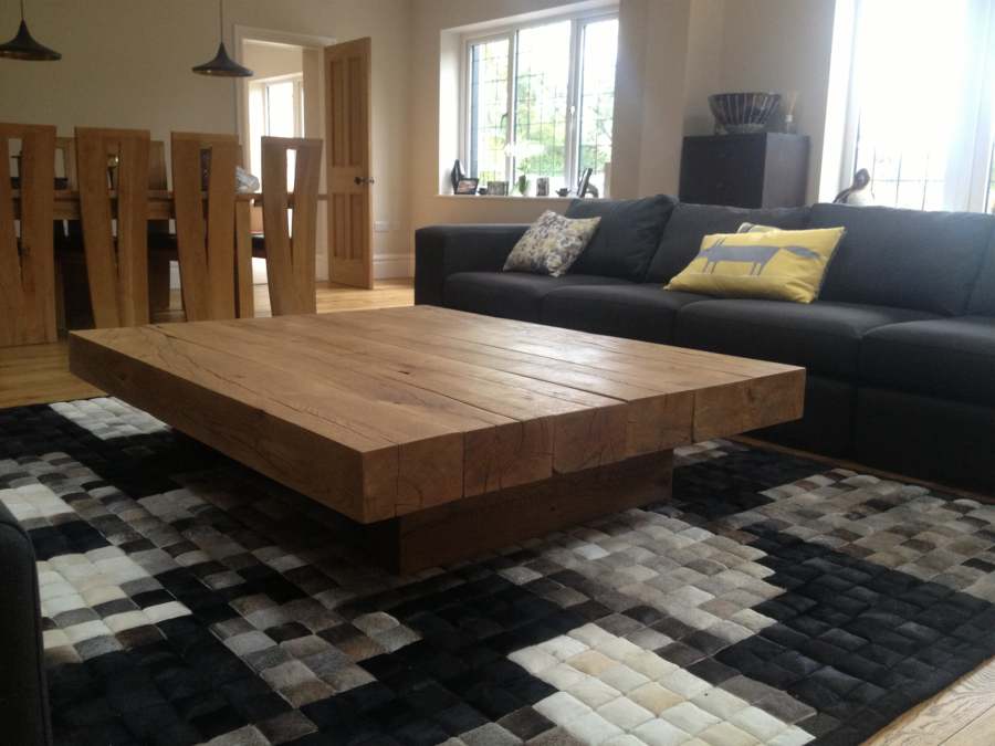 Large Oak Coffee Table